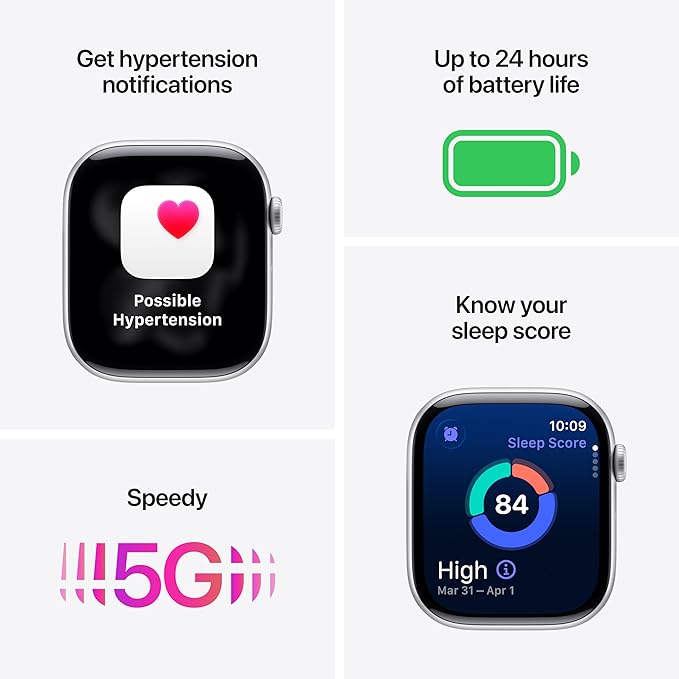 Apple Watch Series 11 [GPS + Cellular 42mm] Smartwatch with Gold Titanium Case